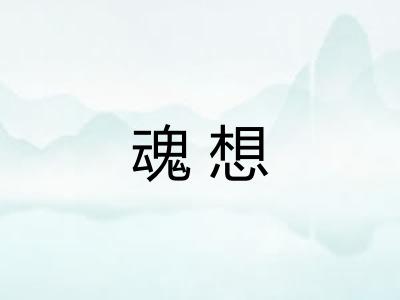 魂想 魂想
