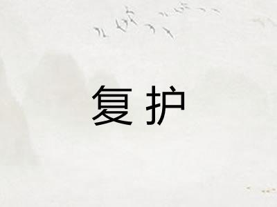 复护 复护