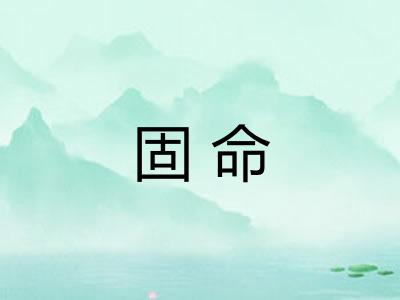 固命 固命