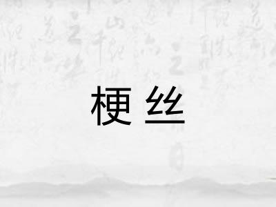 梗丝 梗丝