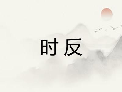 时反 时反