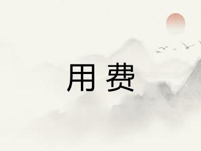 用费 用费
