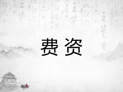 费资 费资