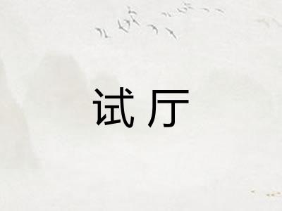 试厅