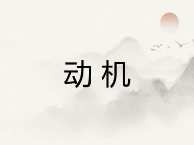 动机 动机