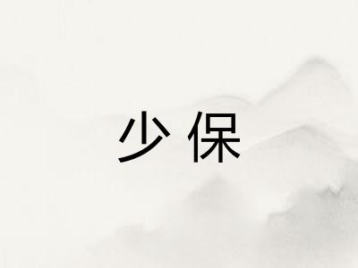 少保