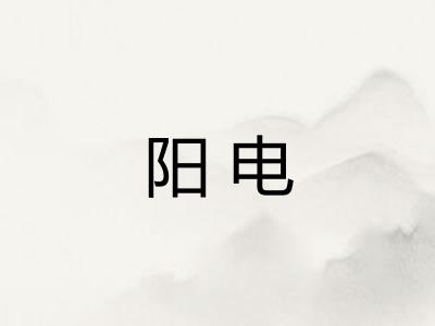 阳电 阳电