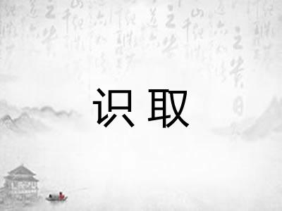 识取 识取