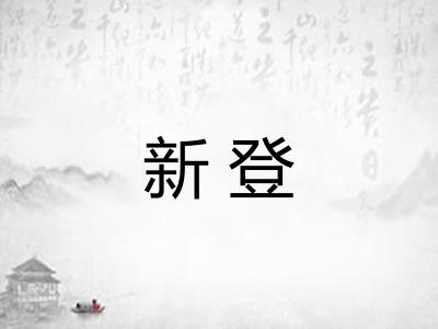 新登 新登