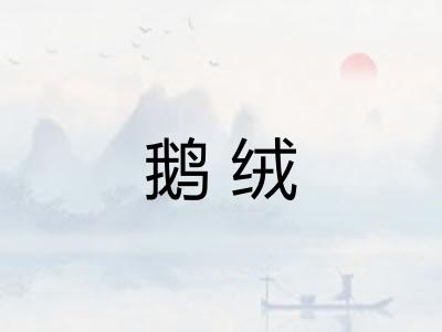 鹅绒 鹅绒