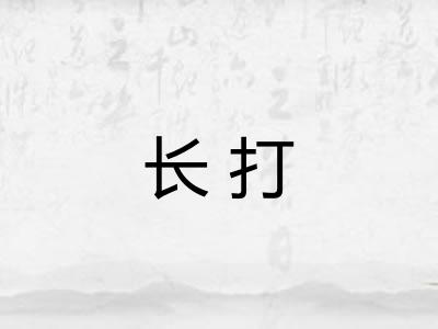 长打 长打