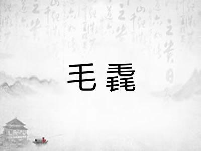 毛毳 毛毳