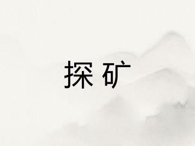探矿 探矿