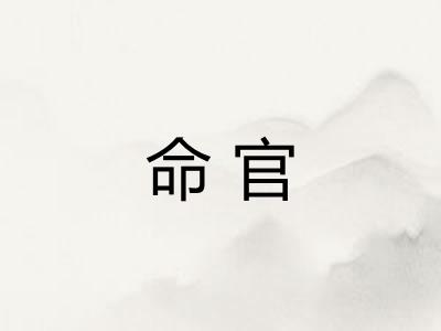 命官 命官