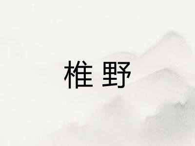 椎野 椎野