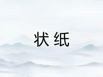 状纸 状纸