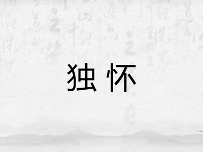 独怀 独怀