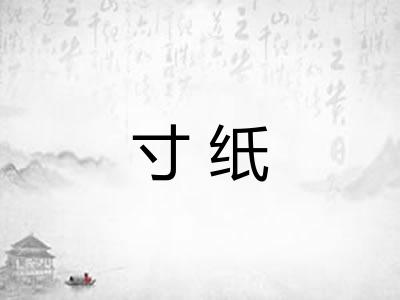 寸纸