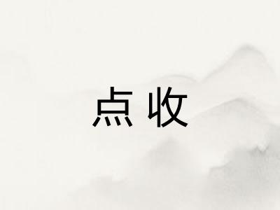 点收