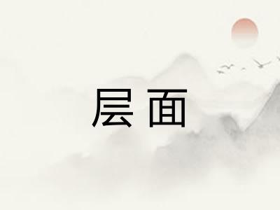 层面