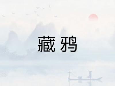 藏鸦 藏鸦