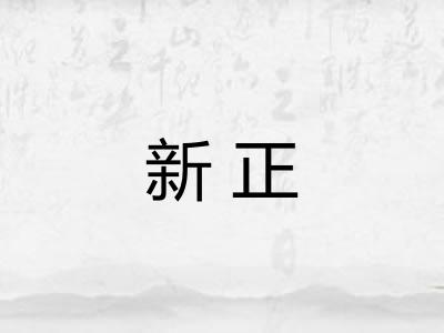 新正 新正