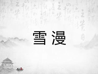 雪漫 雪漫