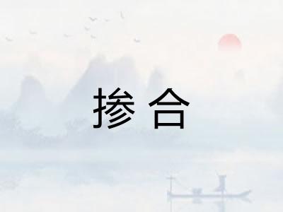 掺合 掺合