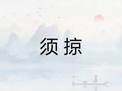 须掠