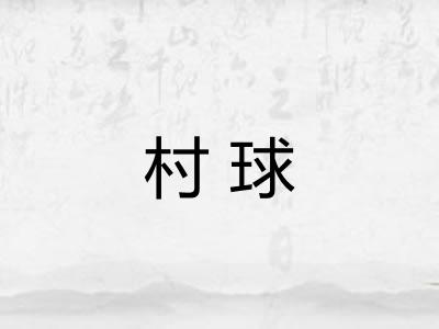 村球 村球