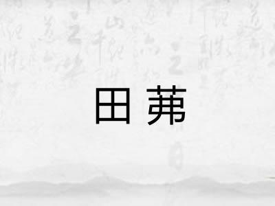 田茀 田茀
