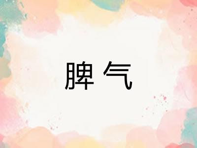 脾气 脾气