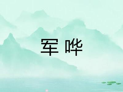 军哗 军哗