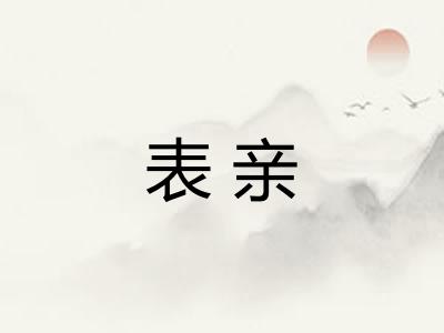 表亲 表亲