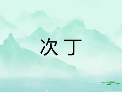次丁 次丁