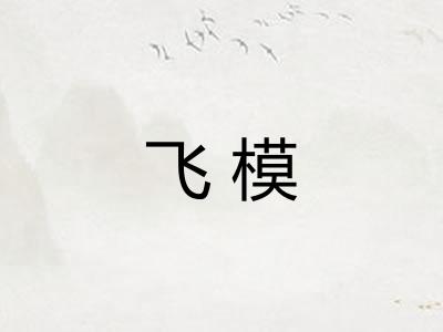 飞模