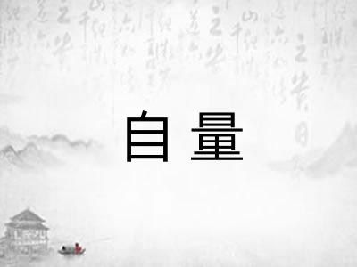 自量 自量