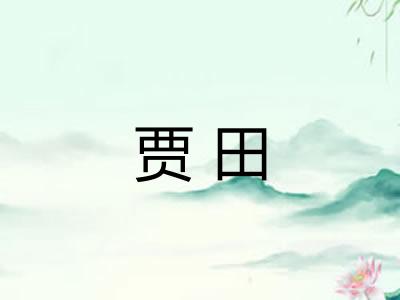 贾田
