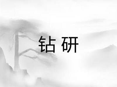 钻研 钻研