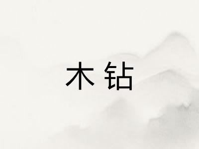 木钻 木钻