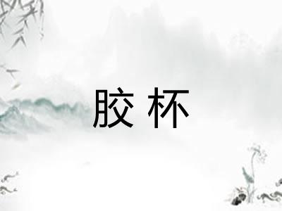 胶杯 胶杯