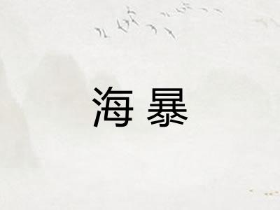 海暴