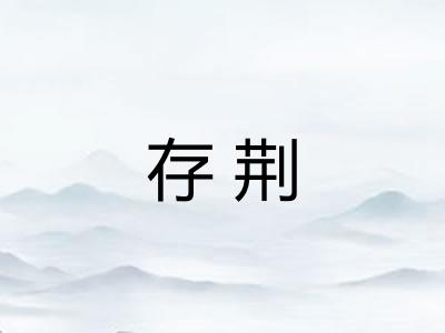 存荆 存荆