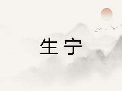 生宁
