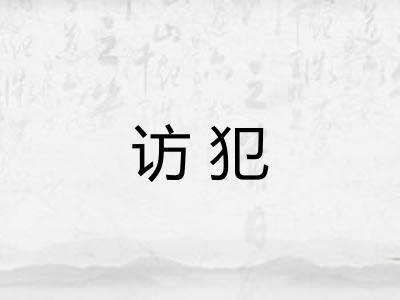 访犯 访犯