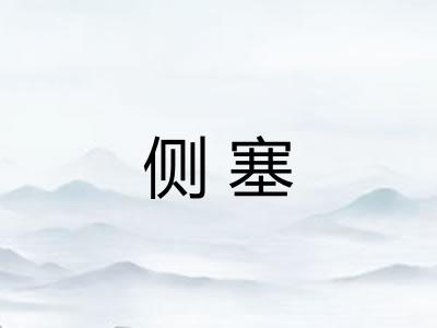 侧塞 侧塞
