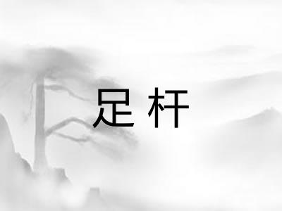 足杆 足杆