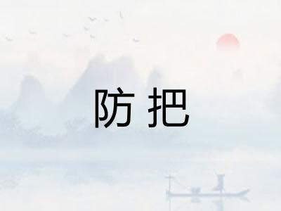 防把 防把