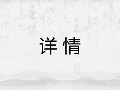 详情 详情