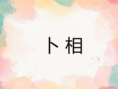 卜相 卜相